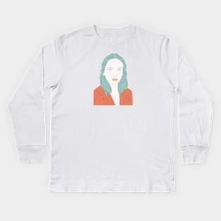 Jodie Comer Kids Long Sleeve T-Shirt